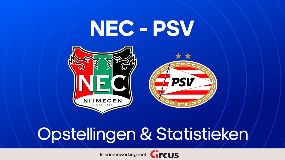 nec psv opstellingen statistieken
