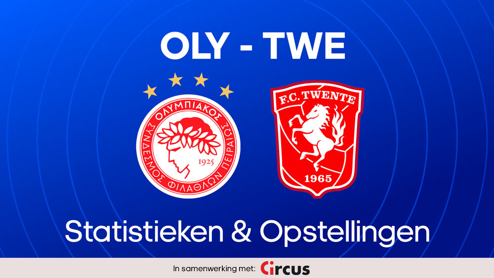 olympiacos fc twente statistieken opstellingen