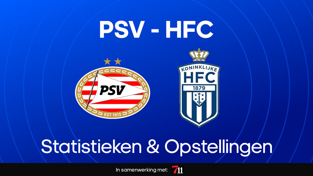 psv koninklijke hfc statistieken opstellingen