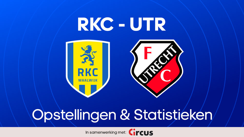 rkc waalwijk fc utrecht opstellingen statistieken