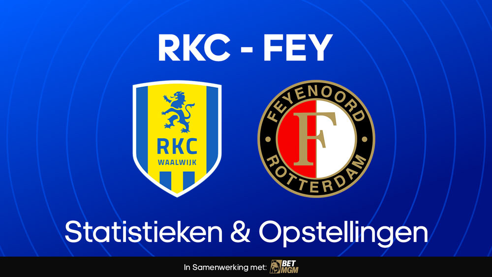 rkc feyenoord opstellingen statistieken 