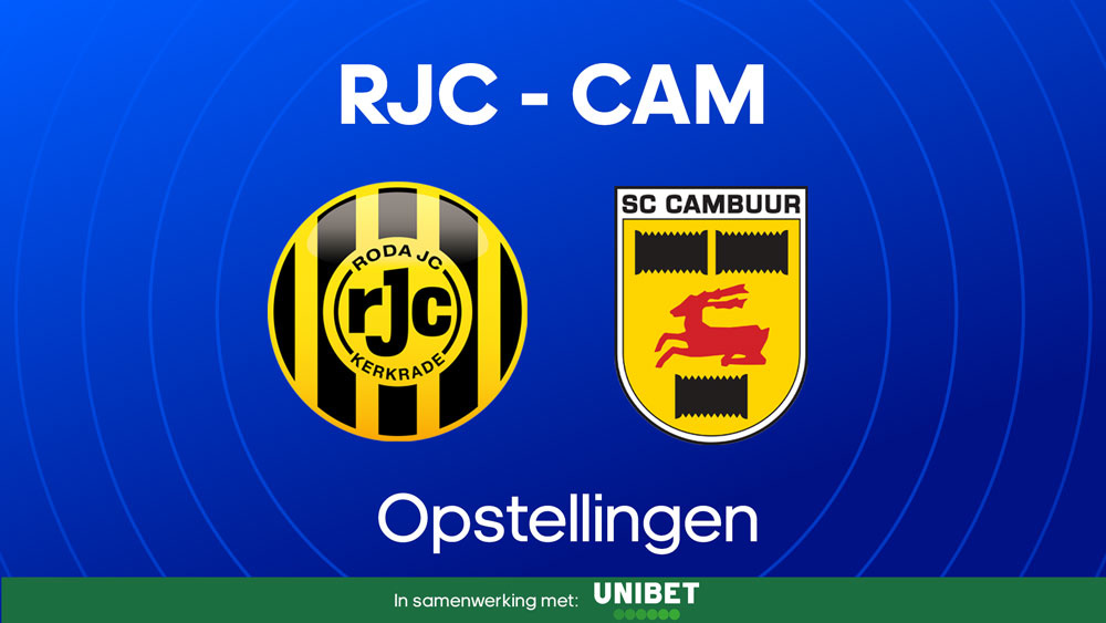 roda jc kerkrade sc cambuur opstellingen