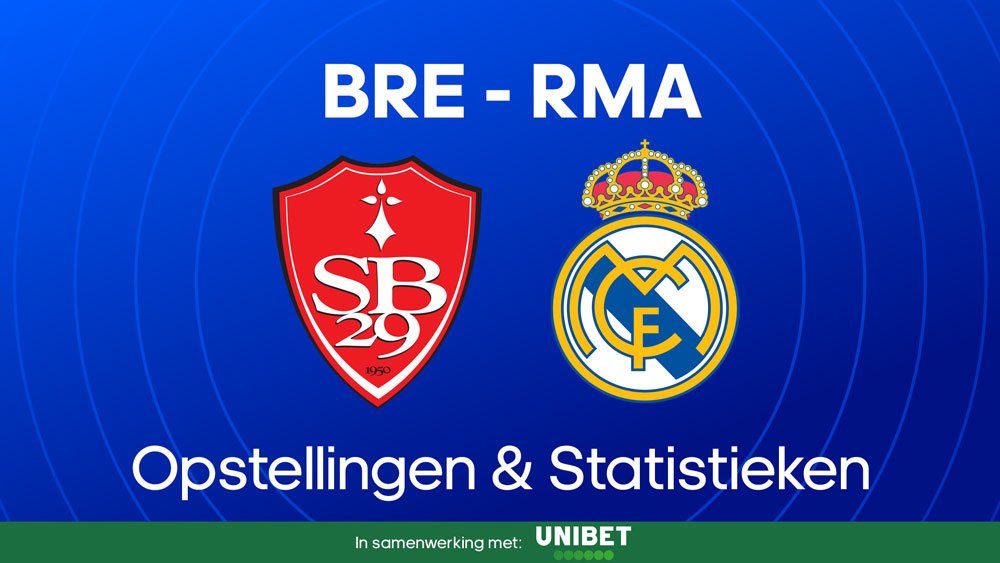 stade brestois real madrid opstellingen