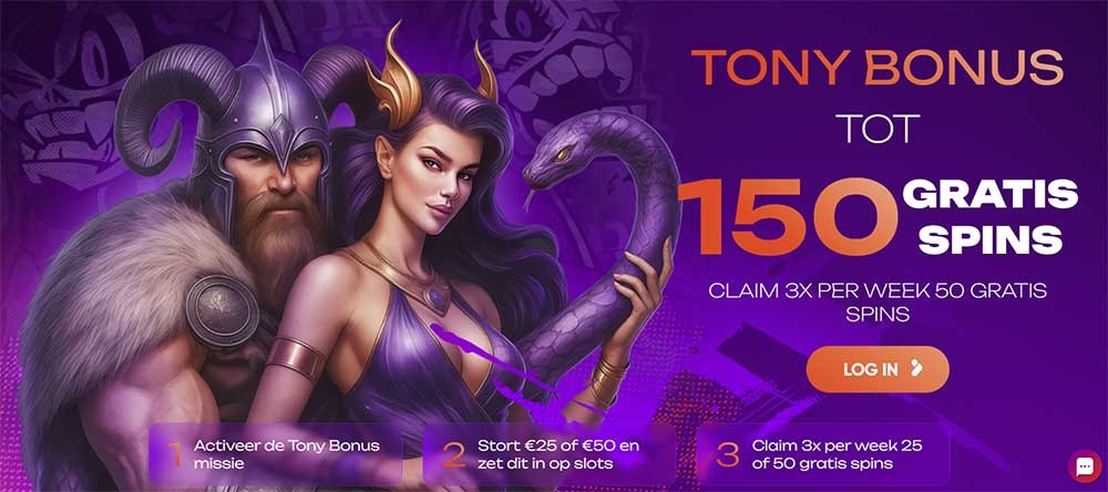 tonybet welkomstbonus voor nederland