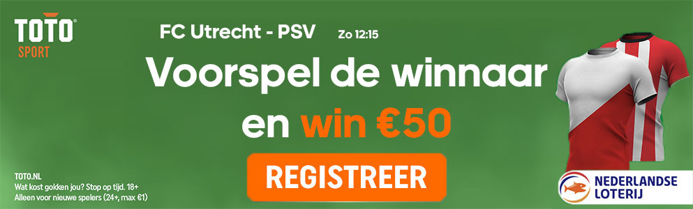 utrecht psv actie kies winnaar 50x inzet toto