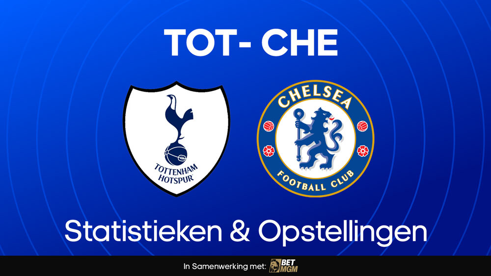 tottenham chelsea opstellingen statistieken