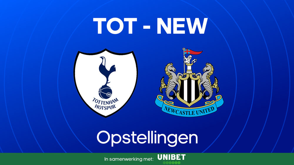 tottenham newcastle united opstellingen
