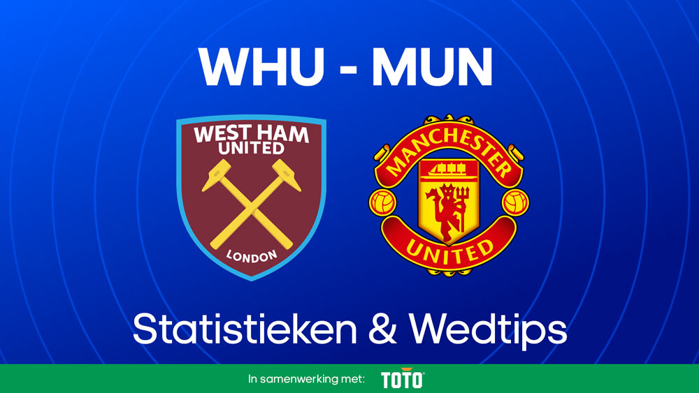 west ham manchester united voorspelling statistieken opstellingen