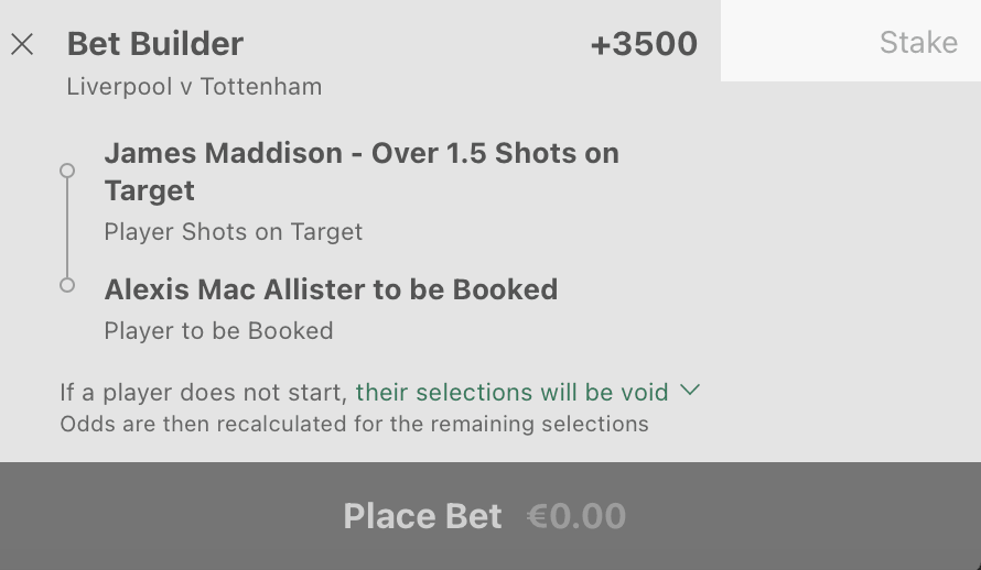 Bet365 Same Game Parlay