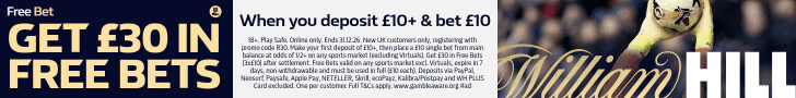 Offer Banner - Bet £10 Get £30 Free Bets
