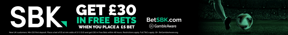 Offer Banner - Bet £5 Get £30 Free Bets