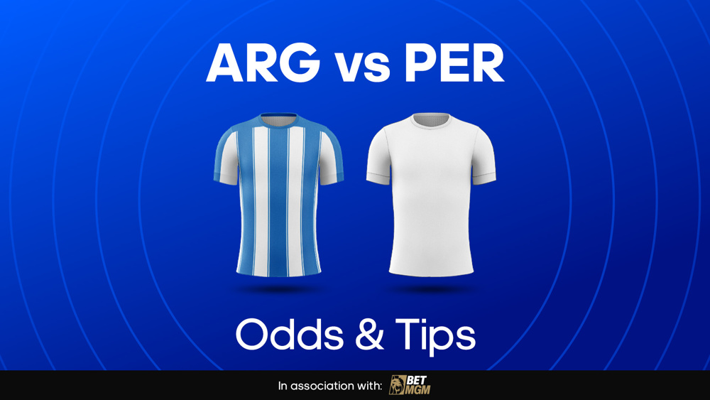 image of argentina and peru flags between text ARG vs PER Odds & Tips