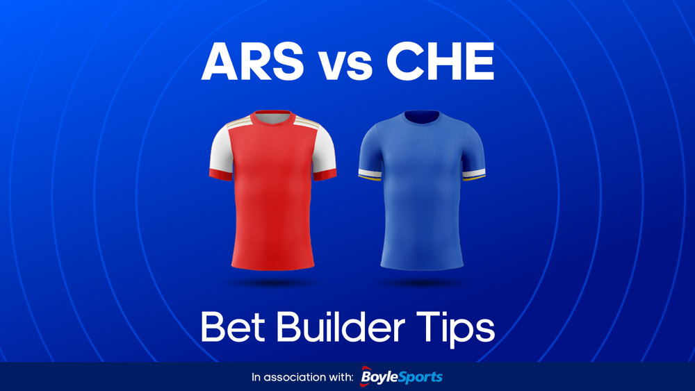 red shirt and blue shirt between ars vs che bet builder tips text
