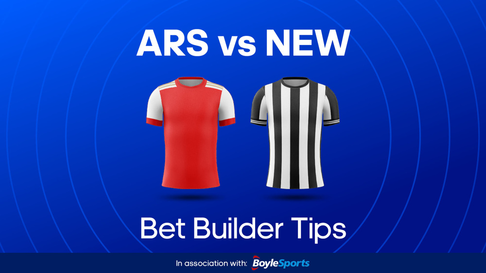 red shirt and black and white striped shirt between ars vs new bet builder tips text