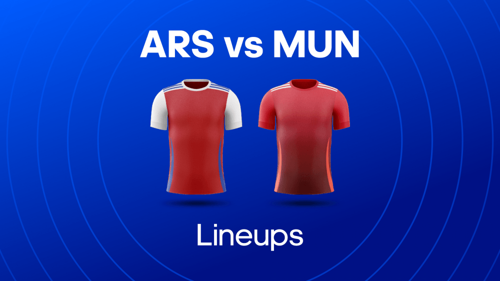 arsenal vs man utd lineups