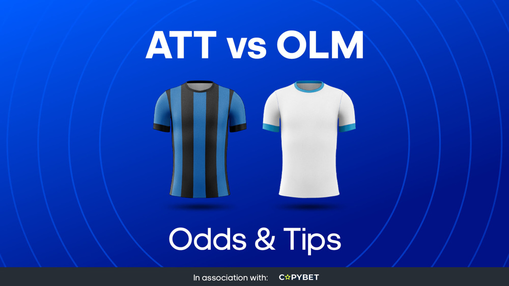Image of atalanta and marseille football shirts with text reading ATL vs MAR odds and tips