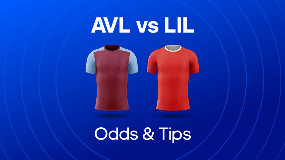 claret and blue shirt and red shirt between avl vs lil odds & tips text