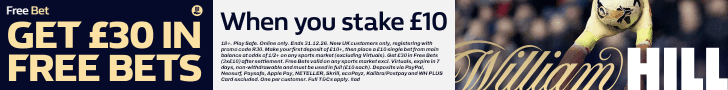 Offer Banner - Bet £10 Get £30 Free Bets