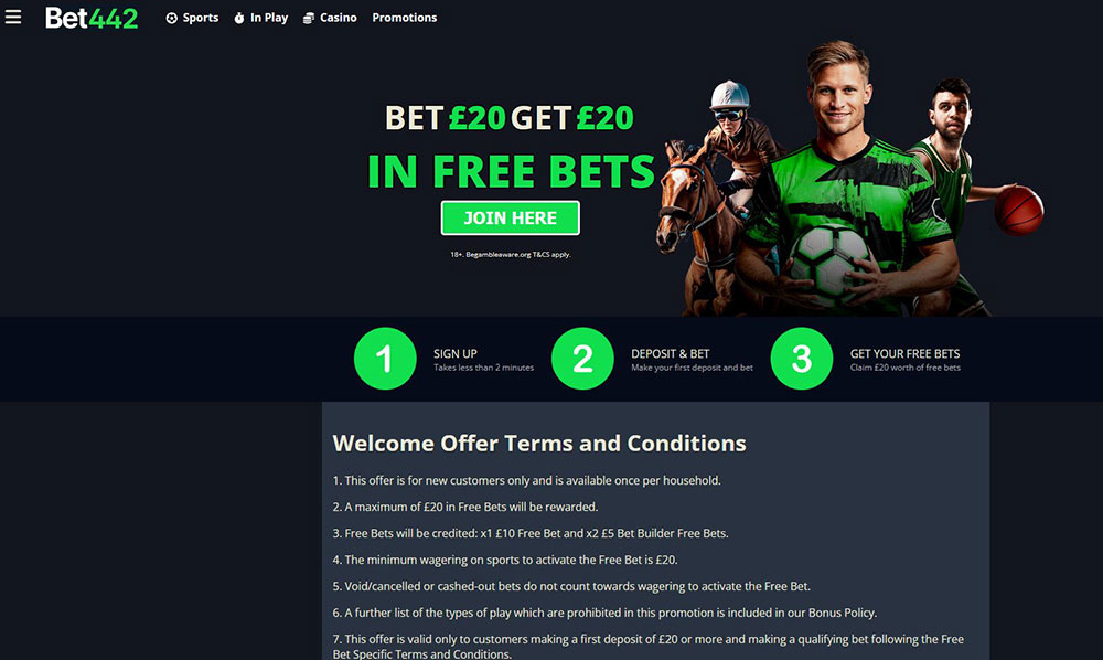 Bet442 Sign Up Offer