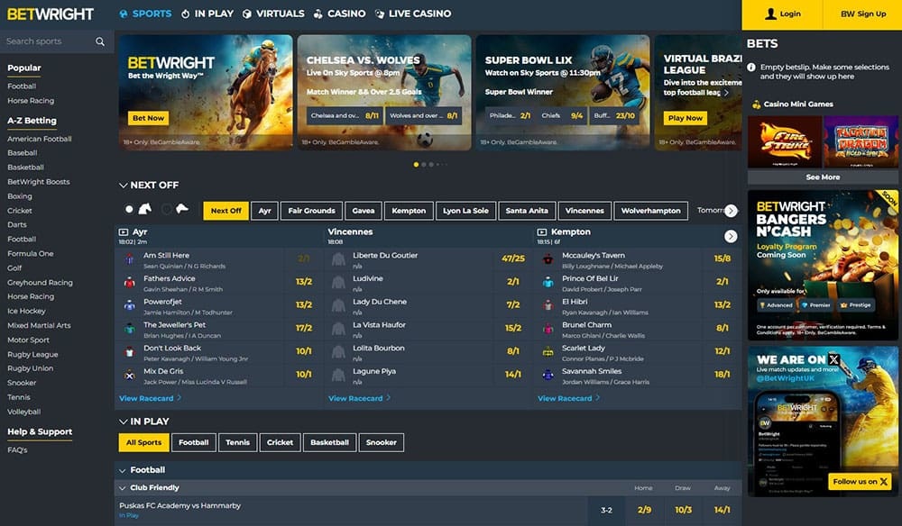 BetWright Betting Site