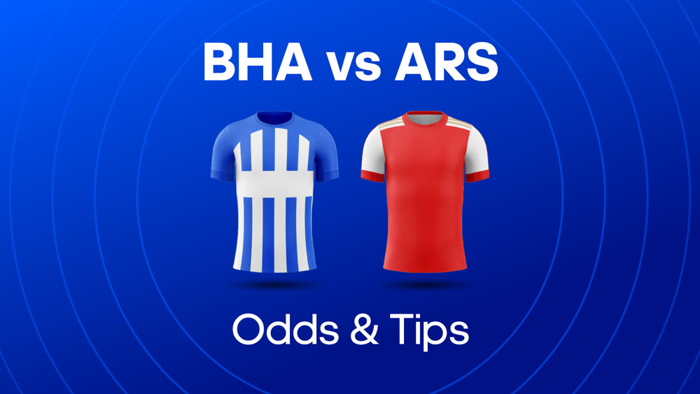 blue and white striped shirt and red shirt between bha vs ars odds & tips text