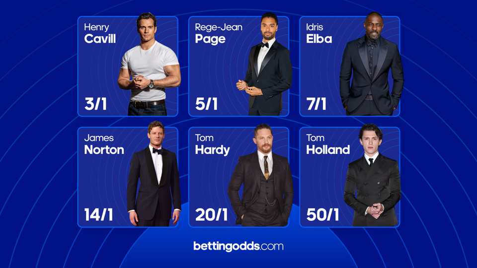Next James Bond Odds Latest on Henry Cavill, RegeJean Page and Tom
