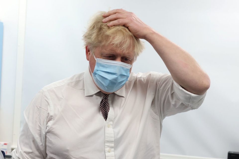 Johnson has looked breathless, tired and emotionally shot this week