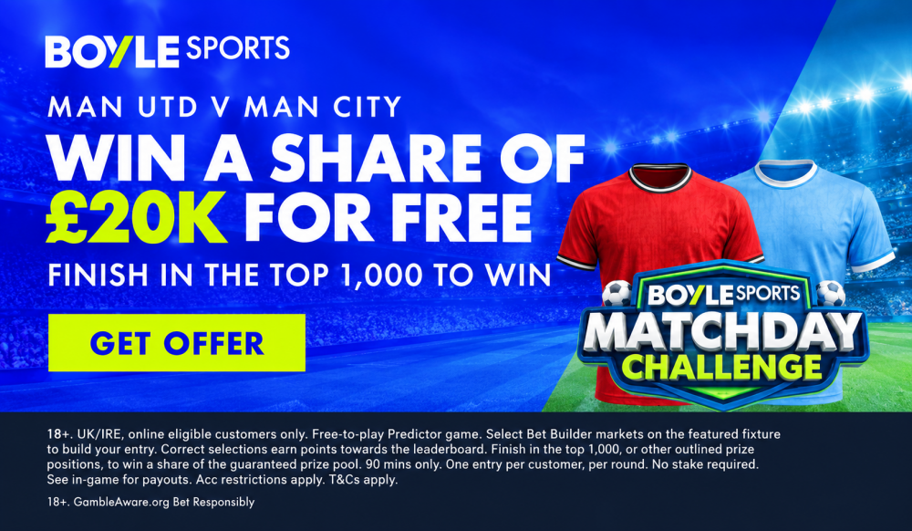 BOYLE Sports Man United vs Man City