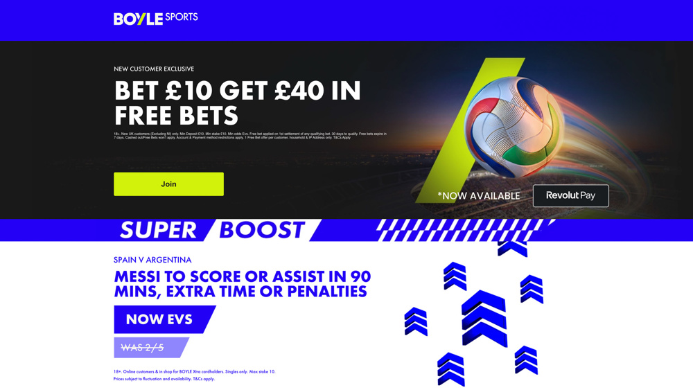 BOYLE Spain vs Argentina Offer