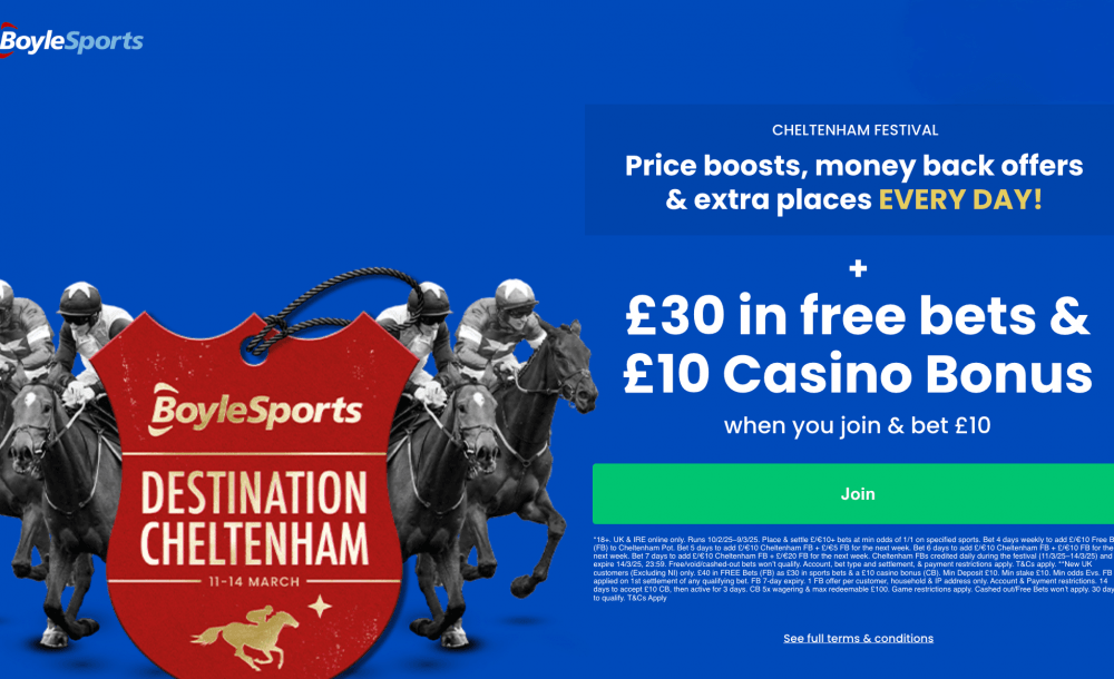Boylesports Cheltenham Betting offer