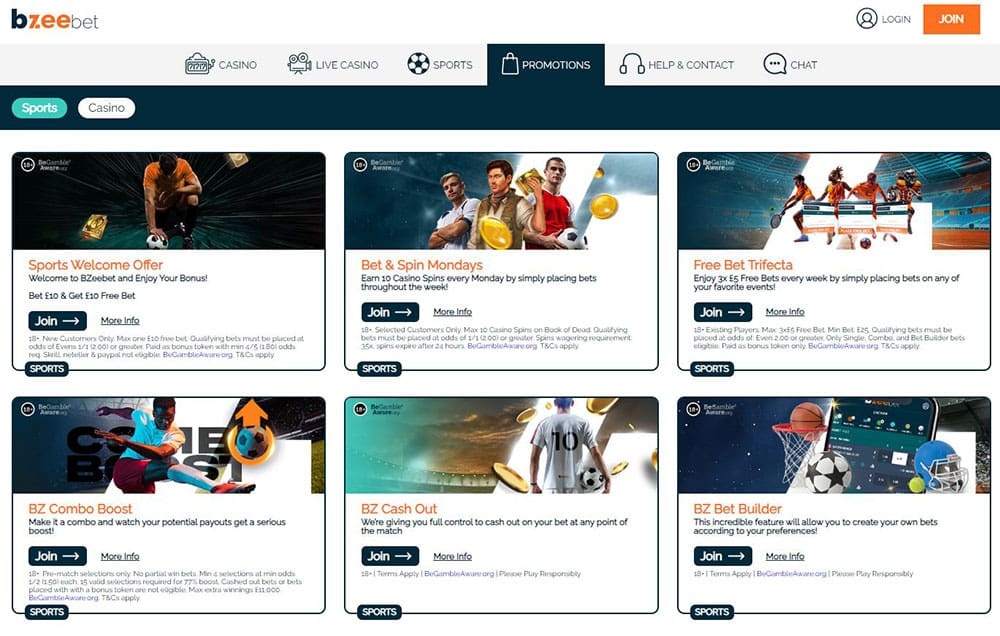 Bzeebet Sport Promotions