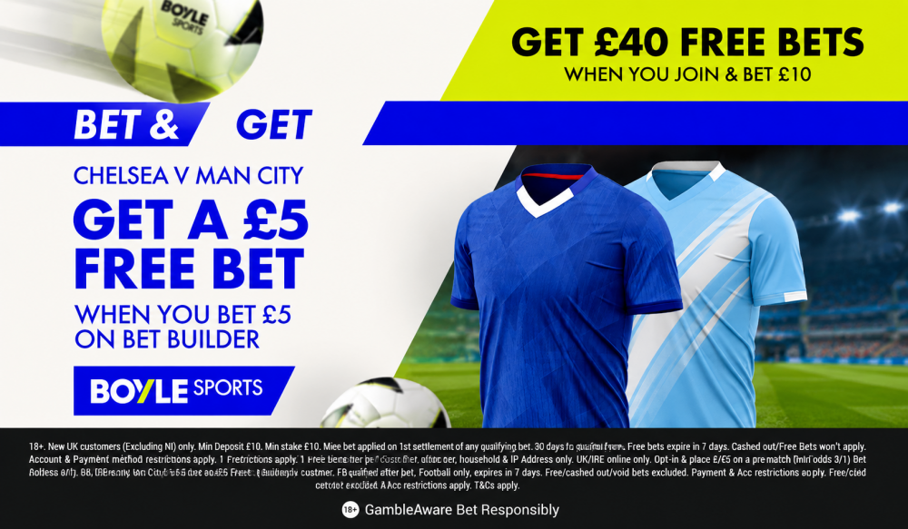 BOYLE Sports Chelsea vs Man City FA Cup Final Offer