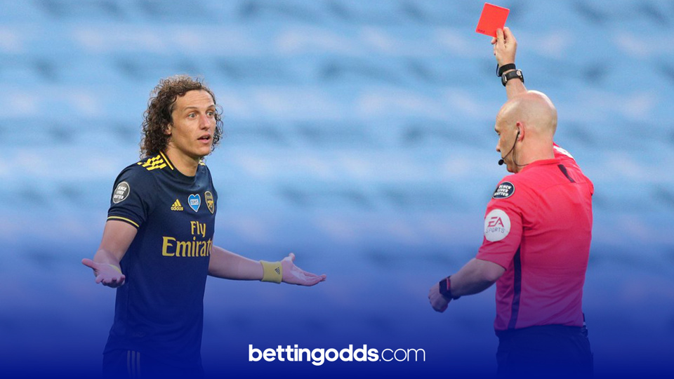 David Luiz has picked up seven cards this season and features in our 55/1 shot