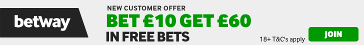 Offer Banner - Bet £10 Get £60 in Free Bets