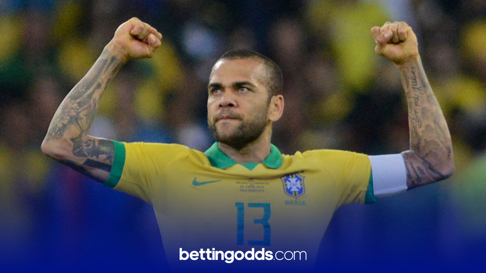 Dani Alves will feature in Brazil's Olympic squad as one of three over-age players that teams are allowed to include.