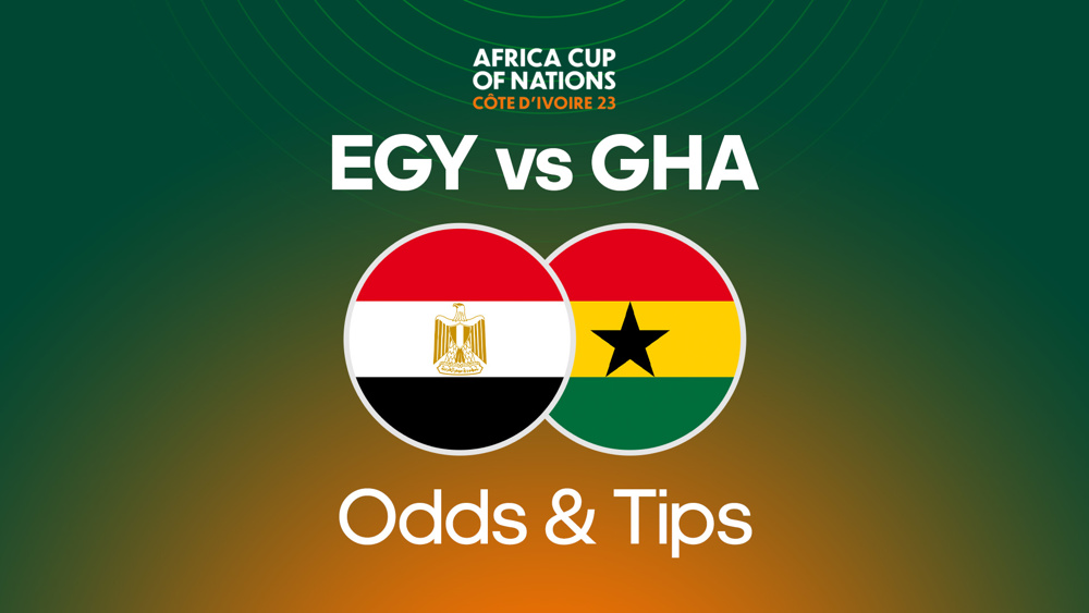 image of egypt flag and ghana flag between EGY vs GHA odds & tips text