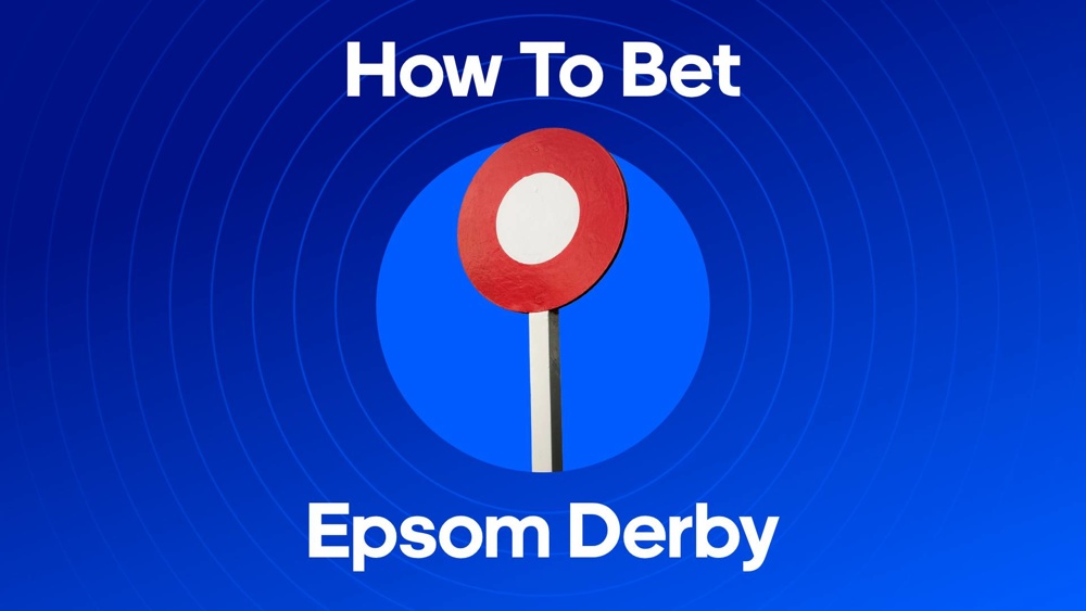 Image of a horse with text saying 'How to Bet on the Epsom Derby'