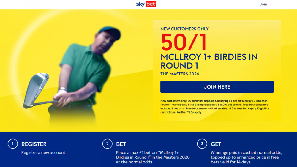 Sky Bet Masters Offer