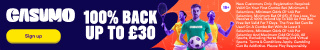 Offer Banner - 100% back as a Free Bet up to £30