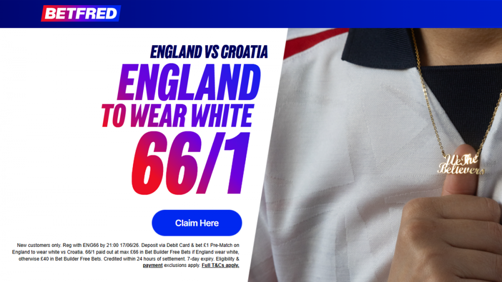 Betfred England vs Croatia Offer