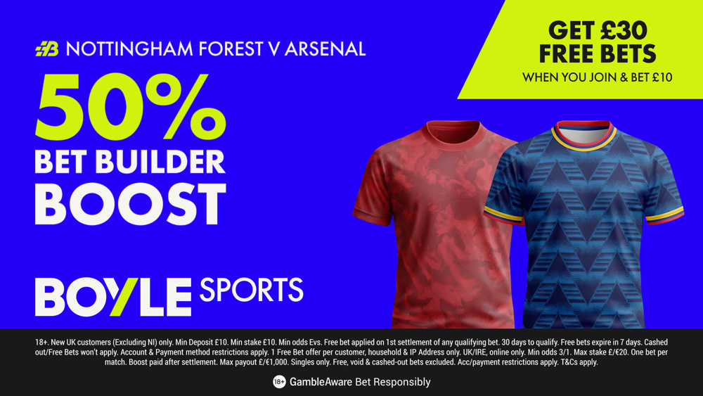 BOYLE Sports Nottingham Forest vs Arsenal