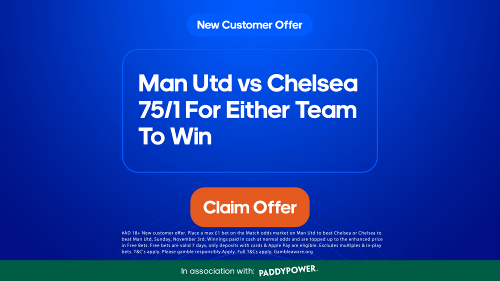Paddy Power Man United vs Chelsea