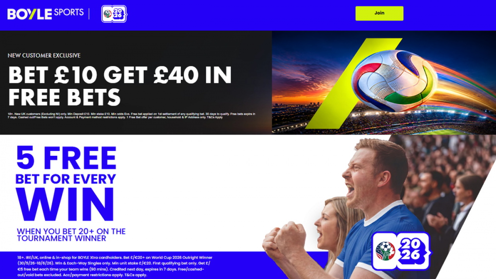 Boyle Sports World Cup Offer