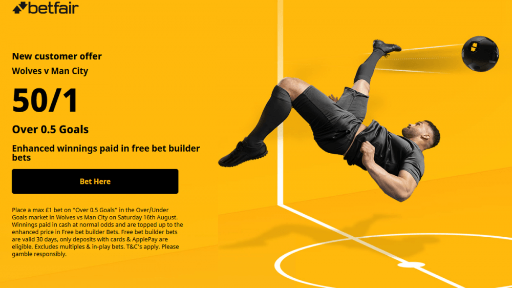 Betfair wolves vs man city offer