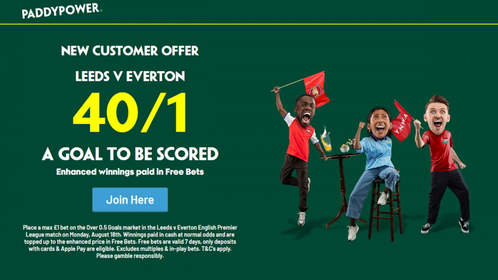everton vs leeds paddy power offer