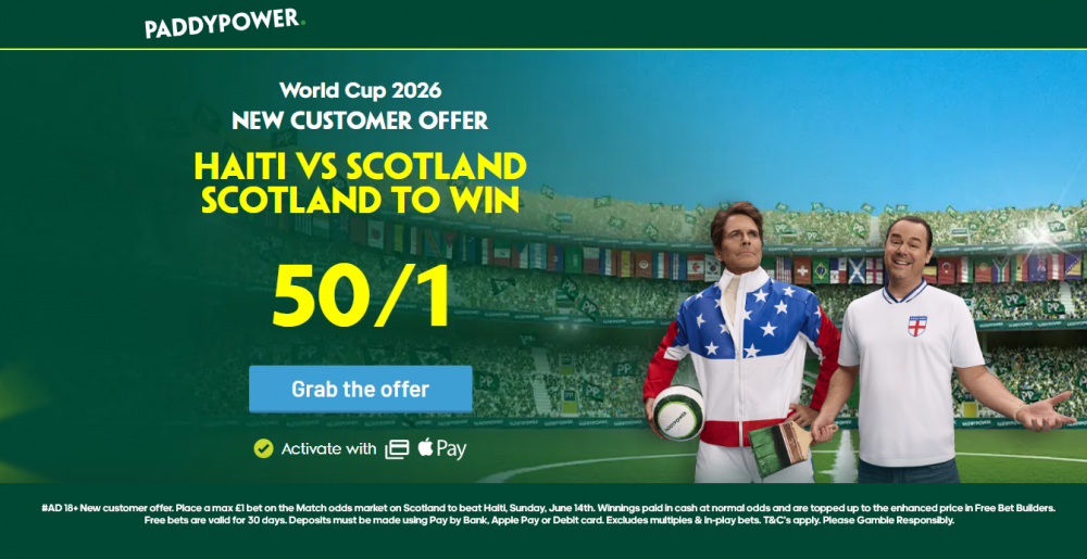 Paddy Power Haiti vs Scotland Offer