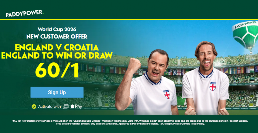 Paddy Power England vs Croatia Offer