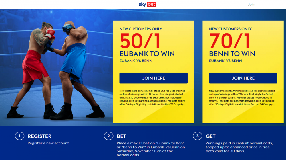 Chris Eubank Jr vs Conor Benn 2 sky bet offer