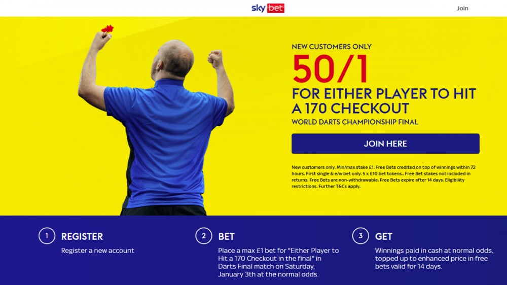 Sky Bet World Darts Championship Final Offer