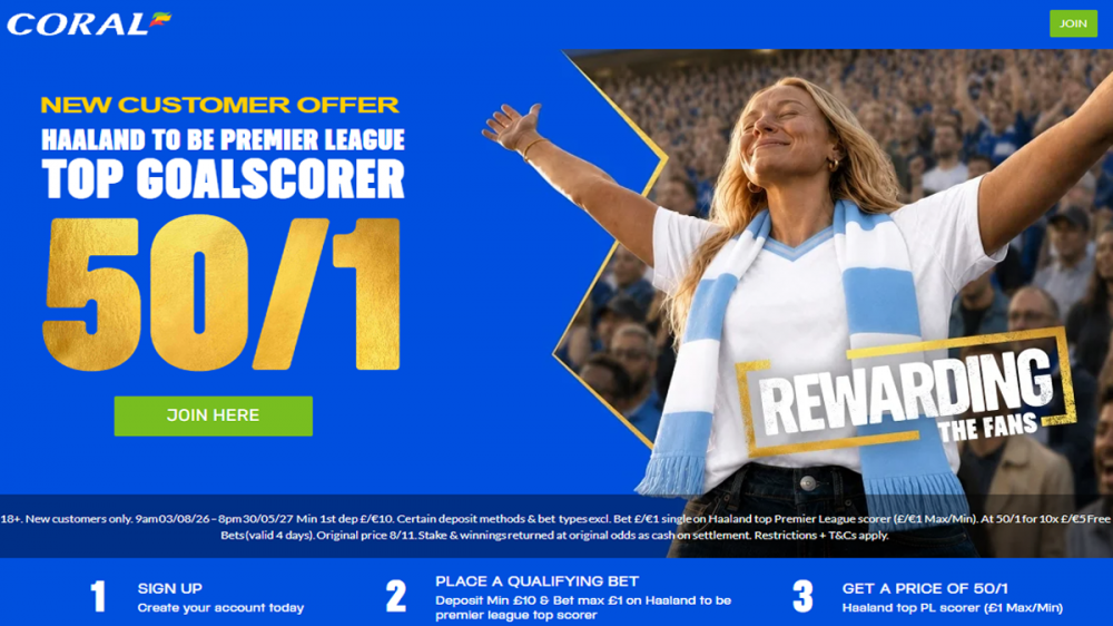 Coral betting offer